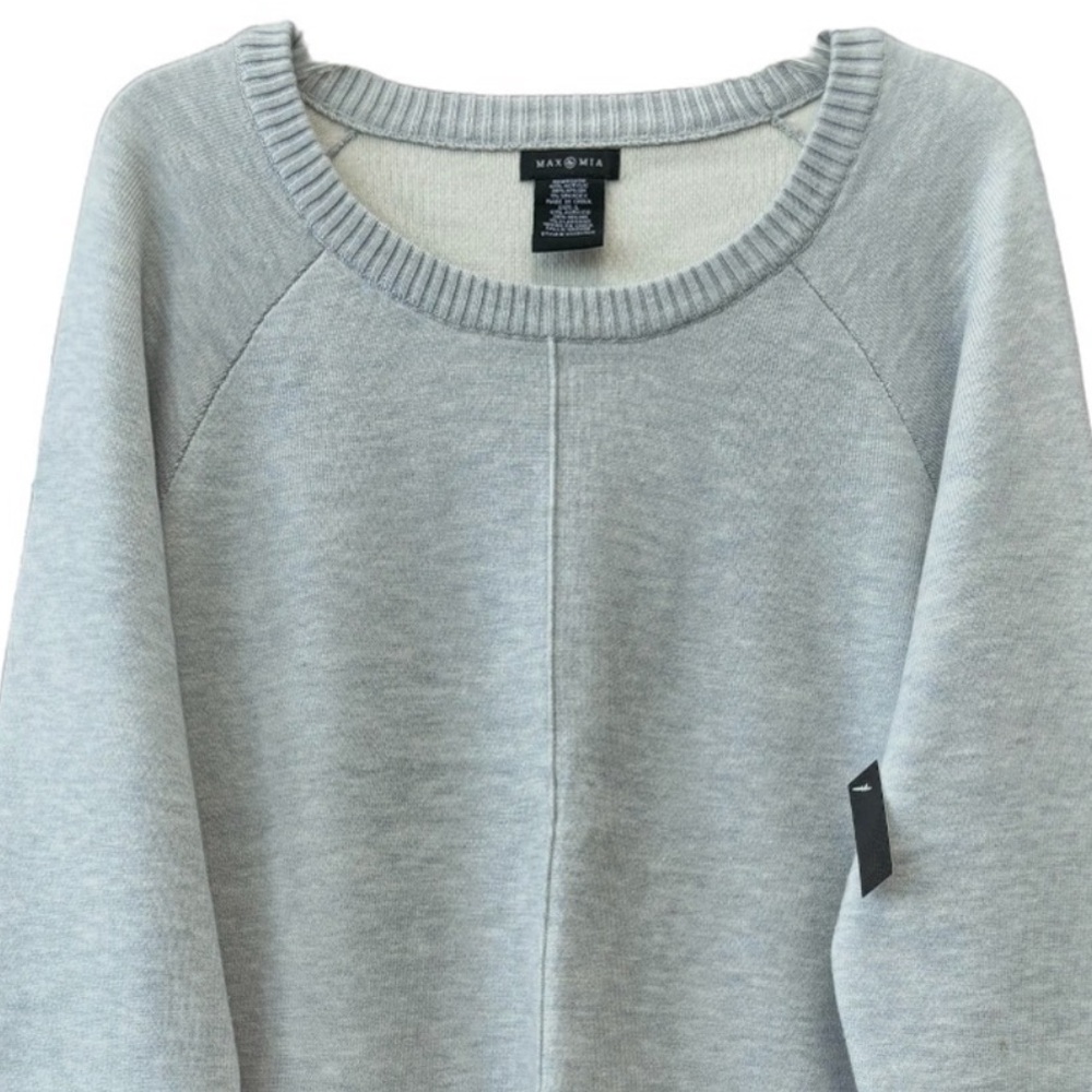 Luxury Knit Sweater Cozy Buttery Soft Pullover Jumper Neutral Gray Size Large - Picture 14 of 16